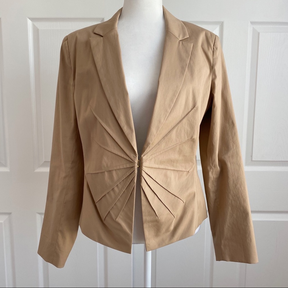 New York & Company Tan Stretch Blazer / Jacket